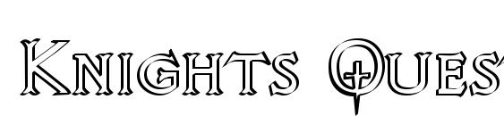 Knights Quest Callig font, free Knights Quest Callig font, preview Knights Quest Callig font