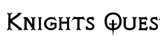 Knights Quest font, free Knights Quest font, preview Knights Quest font