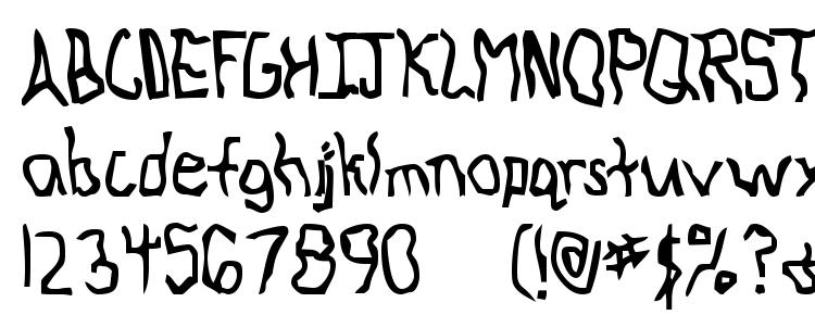 glyphs Knocked Around font, сharacters Knocked Around font, symbols Knocked Around font, character map Knocked Around font, preview Knocked Around font, abc Knocked Around font, Knocked Around font