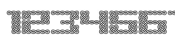 Knot BRK Font, Number Fonts
