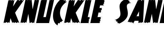 Шрифт Knuckle Sandwich Classic Italic