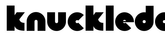 шрифт KnuckleDown Regular, бесплатный шрифт KnuckleDown Regular, предварительный просмотр шрифта KnuckleDown Regular