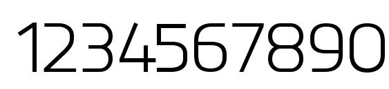 Knul Regular Font, Number Fonts