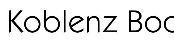 Koblenz Book Font, All Fonts