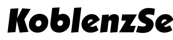 KoblenzSerial Heavy Italic Font