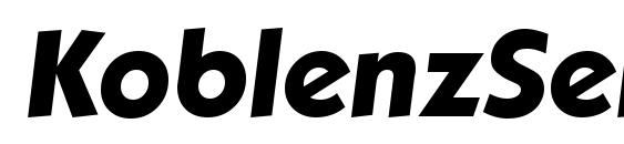 KoblenzSerial Xbold Italic Font