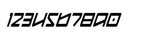 Kobold Condensed Italic Font, Number Fonts