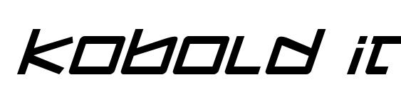 Шрифт Kobold Italic