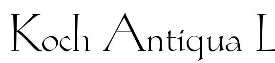Шрифт Koch Antiqua LT