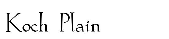 Koch Plain Font, All Fonts