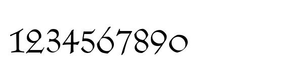 Koch Roman Font, Number Fonts