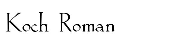 Koch Roman Font, All Fonts