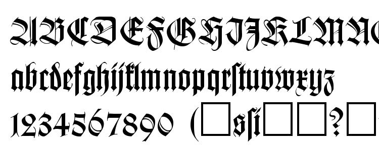 глифы шрифта KochFraktur Regular DB, символы шрифта KochFraktur Regular DB, символьная карта шрифта KochFraktur Regular DB, предварительный просмотр шрифта KochFraktur Regular DB, алфавит шрифта KochFraktur Regular DB, шрифт KochFraktur Regular DB