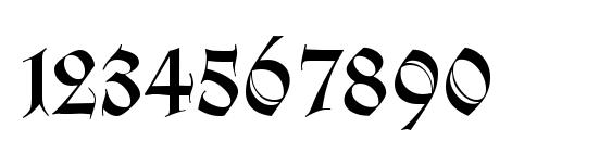 KochFraktur Regular DB Font, Number Fonts