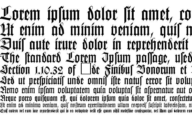 specimens KochFraktur Regular DB font, sample KochFraktur Regular DB font, an example of writing KochFraktur Regular DB font, review KochFraktur Regular DB font, preview KochFraktur Regular DB font, KochFraktur Regular DB font