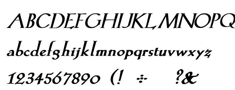 глифы шрифта KochRoman Bold Italic, символы шрифта KochRoman Bold Italic, символьная карта шрифта KochRoman Bold Italic, предварительный просмотр шрифта KochRoman Bold Italic, алфавит шрифта KochRoman Bold Italic, шрифт KochRoman Bold Italic