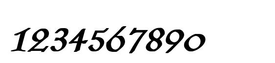 KochRoman Bold Italic Font, Number Fonts