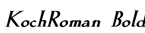 KochRoman Bold Italic font, free KochRoman Bold Italic font, preview KochRoman Bold Italic font