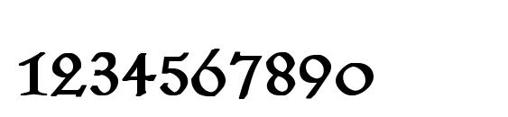 Шрифт KochRoman Bold, Шрифты для цифр и чисел