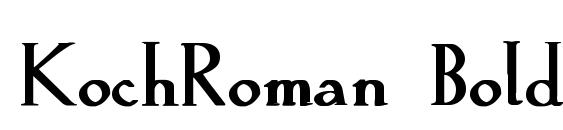 KochRoman Bold font, free KochRoman Bold font, preview KochRoman Bold font