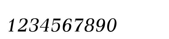 KodchiangUPC Italic Font, Number Fonts