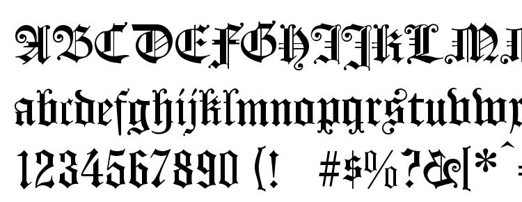 глифы шрифта KoenigsbergerGotisch, символы шрифта KoenigsbergerGotisch, символьная карта шрифта KoenigsbergerGotisch, предварительный просмотр шрифта KoenigsbergerGotisch, алфавит шрифта KoenigsbergerGotisch, шрифт KoenigsbergerGotisch