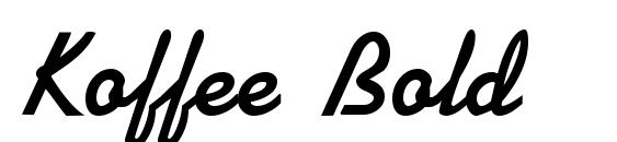 шрифт Koffee Bold, бесплатный шрифт Koffee Bold, предварительный просмотр шрифта Koffee Bold