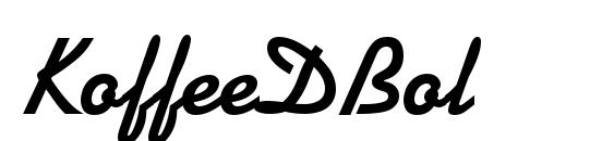 KoffeeDBol font, free KoffeeDBol font, preview KoffeeDBol font