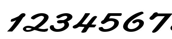 KoffeeWide Bold Font, Number Fonts