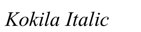 Шрифт Kokila Italic