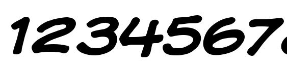 Komika display wide Font, Number Fonts