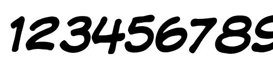 Komika display Font, Number Fonts