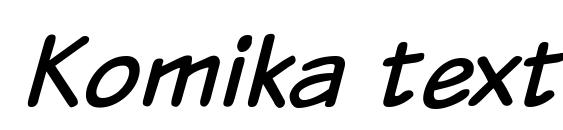 Komika text italic font, free Komika text italic font, preview Komika text italic font