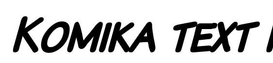 Komika text kaps bold italic font, free Komika text kaps bold italic font, preview Komika text kaps bold italic font