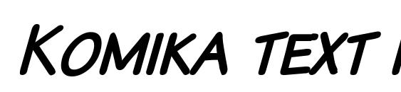 Komika text kaps italic font, free Komika text kaps italic font, preview Komika text kaps italic font