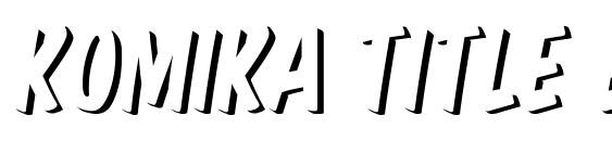 Komika title emboss font, free Komika title emboss font, preview Komika title emboss font