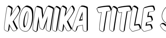 шрифт Komika title shadow, бесплатный шрифт Komika title shadow, предварительный просмотр шрифта Komika title shadow