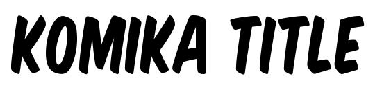 Komika title font, free Komika title font, preview Komika title font