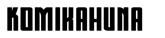 Komikahuna font, free Komikahuna font, preview Komikahuna font