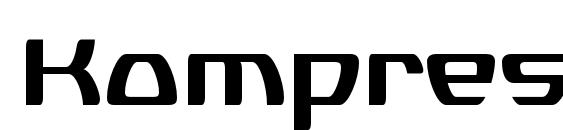 Kompressor Bold Font