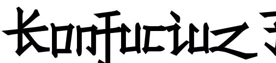 Konfuciuz Fat font, free Konfuciuz Fat font, preview Konfuciuz Fat font
