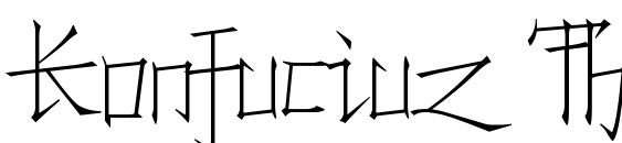 Konfuciuz Thin Font