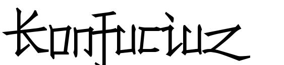 Konfuciuz font, free Konfuciuz font, preview Konfuciuz font