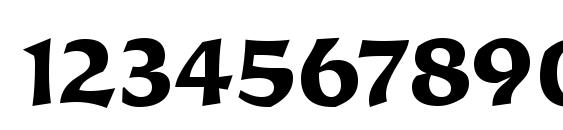 Korigan ITC Bold Font, Number Fonts