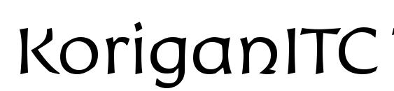 KoriganITC TT Light Font