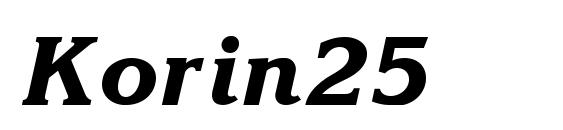 Korin25 font, free Korin25 font, preview Korin25 font