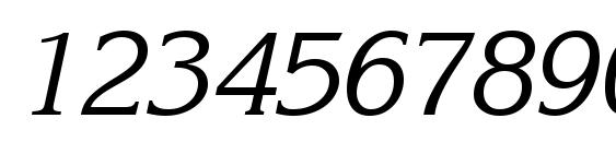 Korinna Kursiv Regular BT Font, Number Fonts