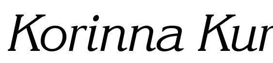 Korinna Kursiv Regular BT font, free Korinna Kursiv Regular BT font, preview Korinna Kursiv Regular BT font