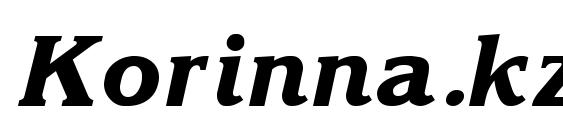 Korinna.kz Bold Italic Font