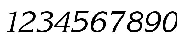 Korinna Normal Italic Font, Number Fonts